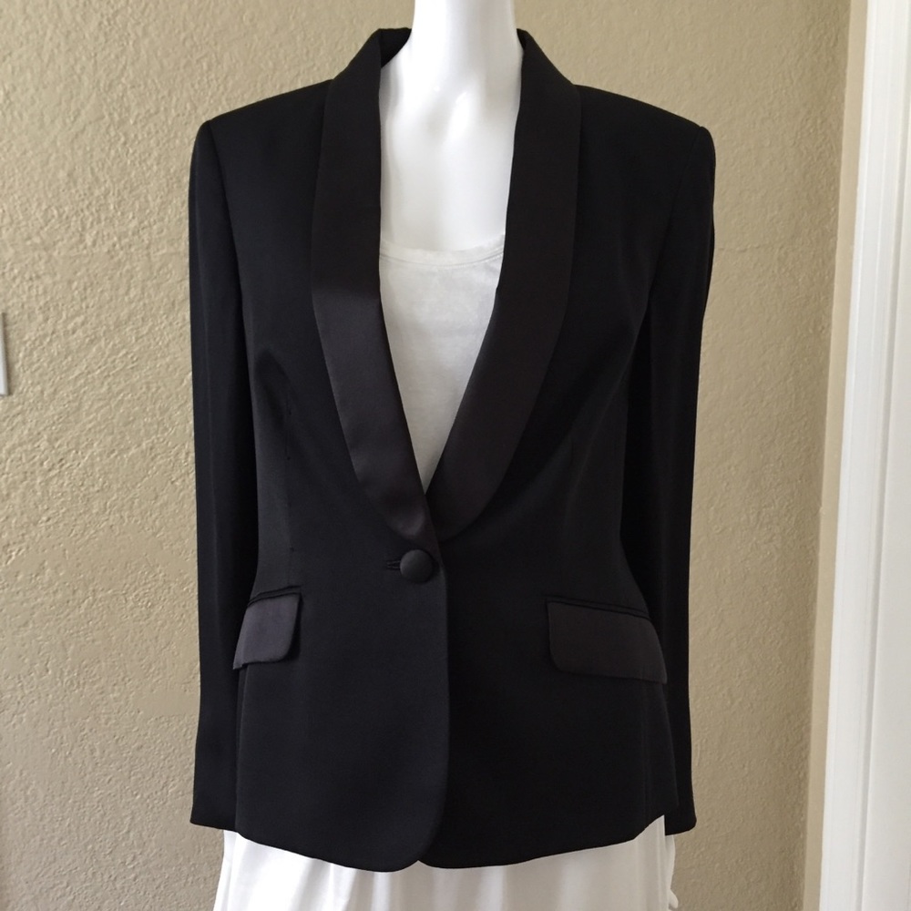 ESCADA Black Silk Blazer Size 42/ US-12